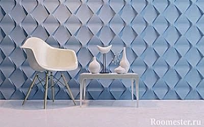 Panneaux 3D pour murs à l'intérieur - 45 exemples de photos