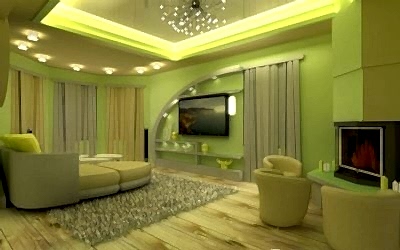 Couleur pistache à l'intérieur et ses combinaisons sur la photo