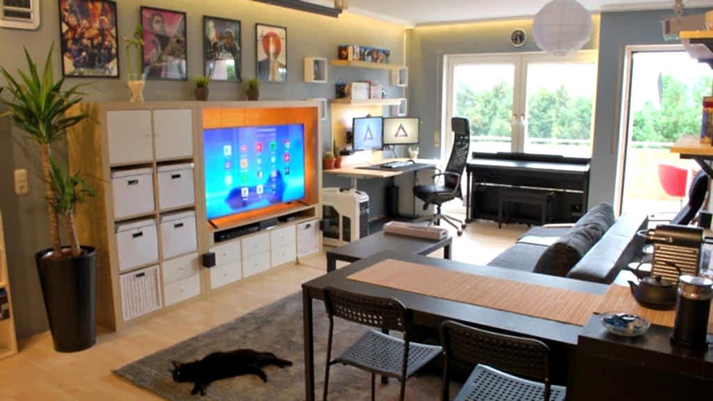 Conception d'un studio d'un jeune homme