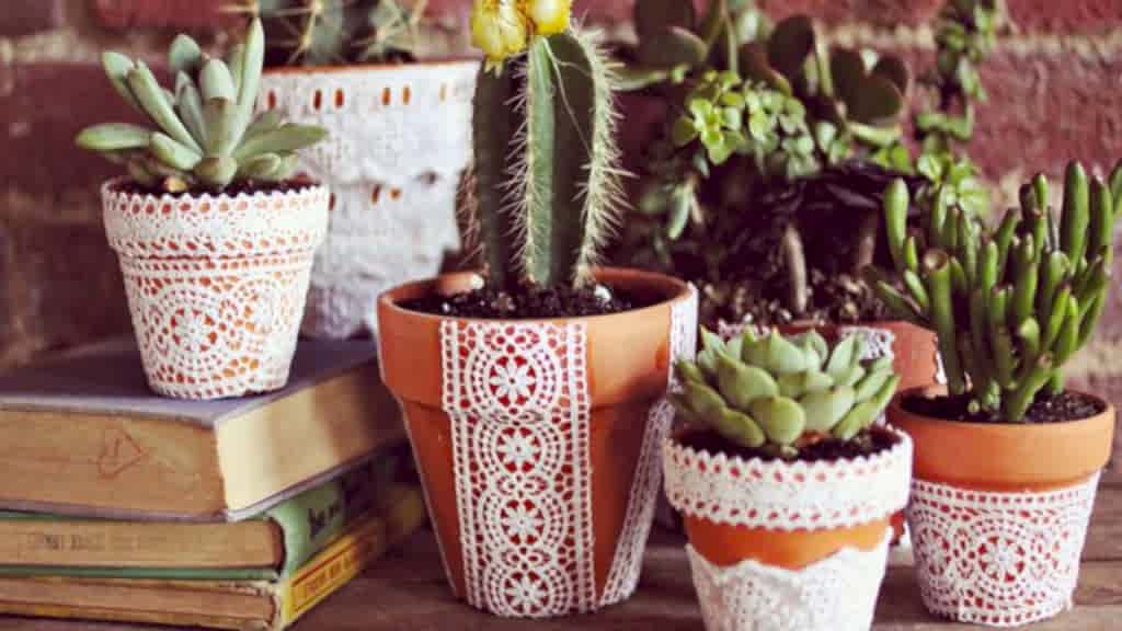 Décoration de pot de fleur bricolage