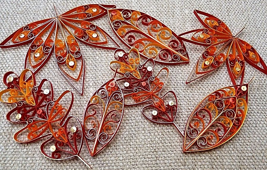 Feuilles de papier bricolage