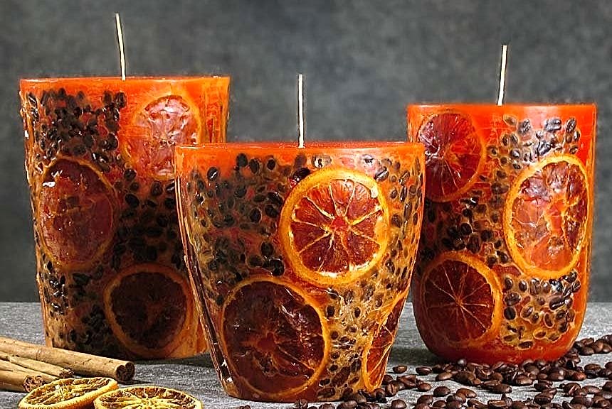 Bougies de bricolage