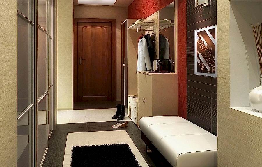 Entrée dans un couloir étroit