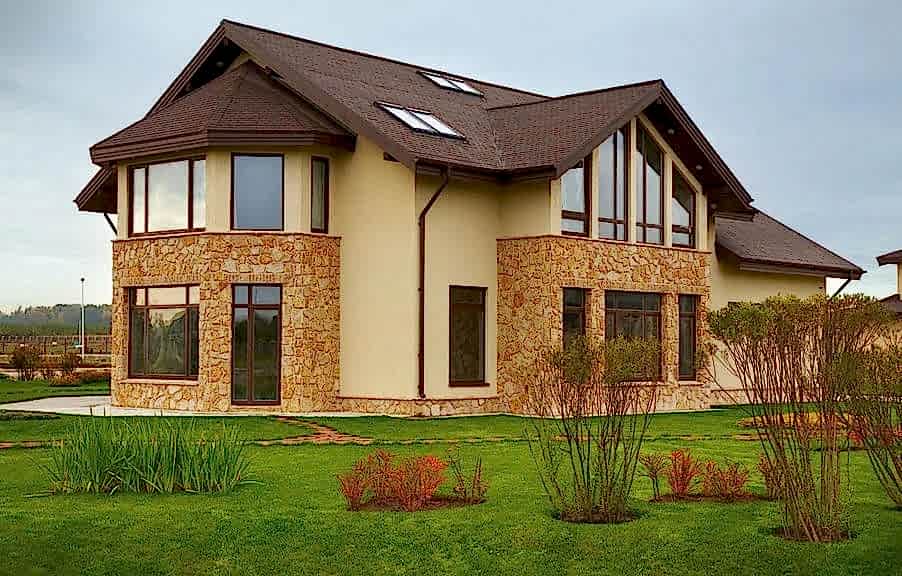 Décoration de façade d'une maison privée