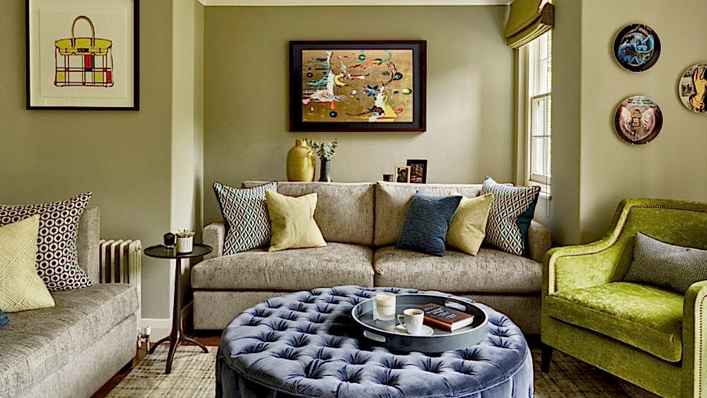 Couleur olive à l'intérieur