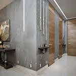 Carrelage au sol dans le couloir