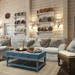 Assiettes décoratives sur les étagères