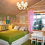 Rideaux lumineux sur la fenêtre